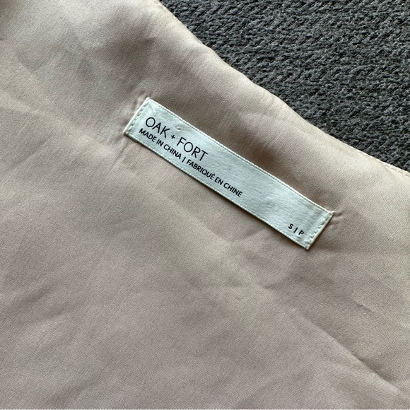 OAK + FORT // Crop Button Peplum Style Blouse - Picture 5 of 5